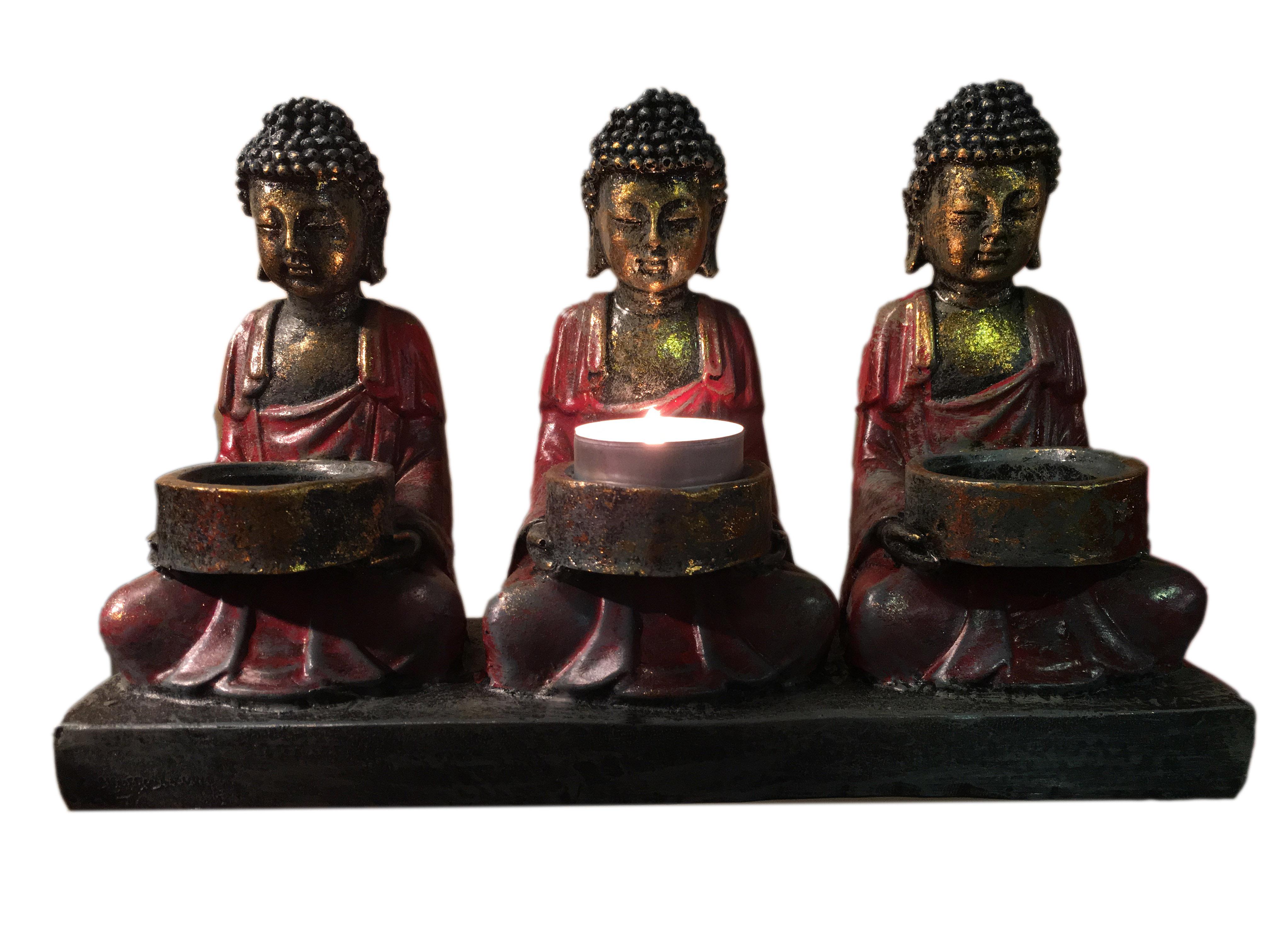 Buddha Candleholder Set/3