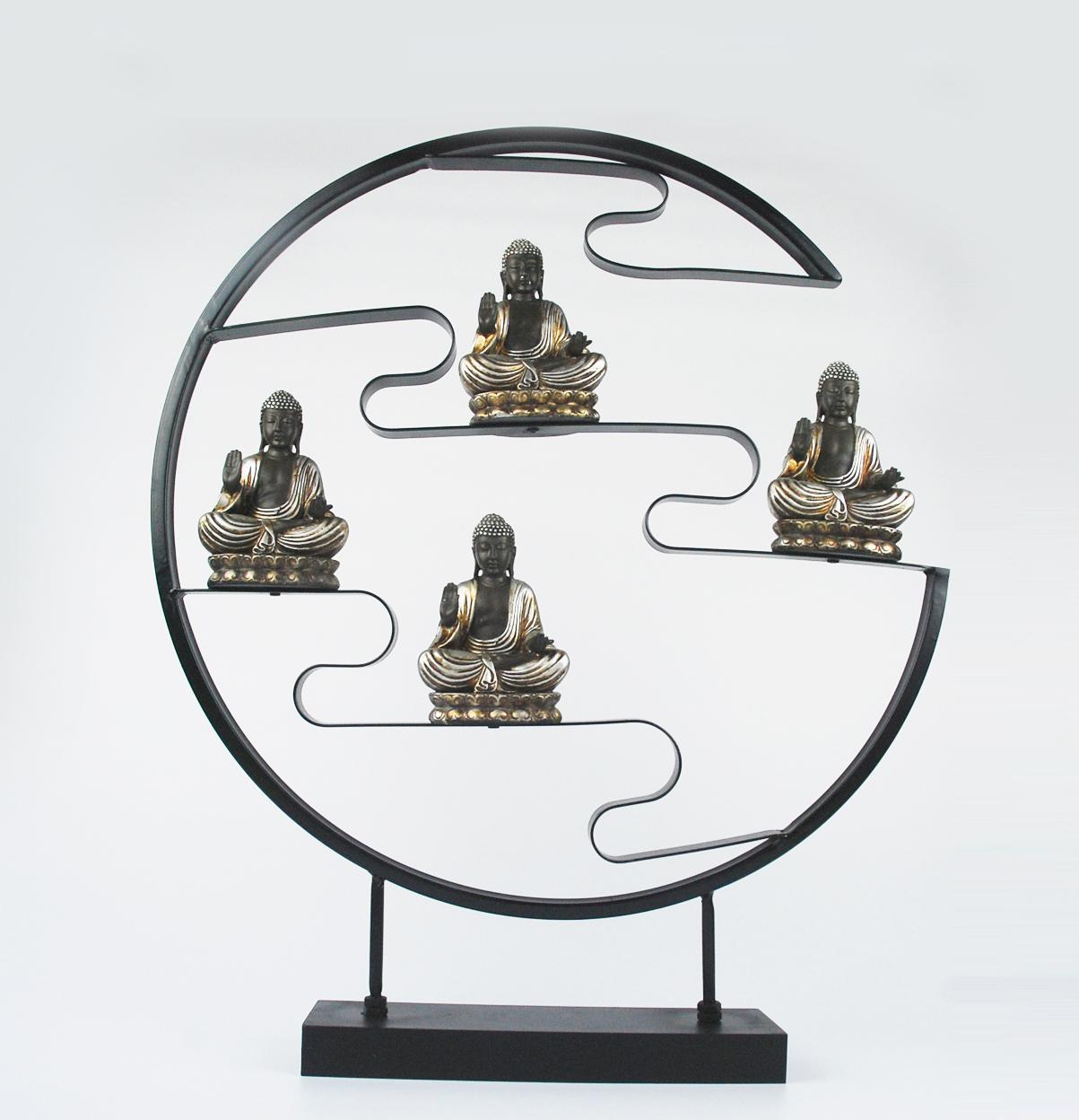 Buddha Set/4 in Frame Home Accessoires Decoration