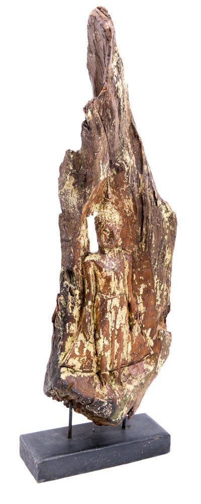 Standing Buddha Handcrafted Wood B