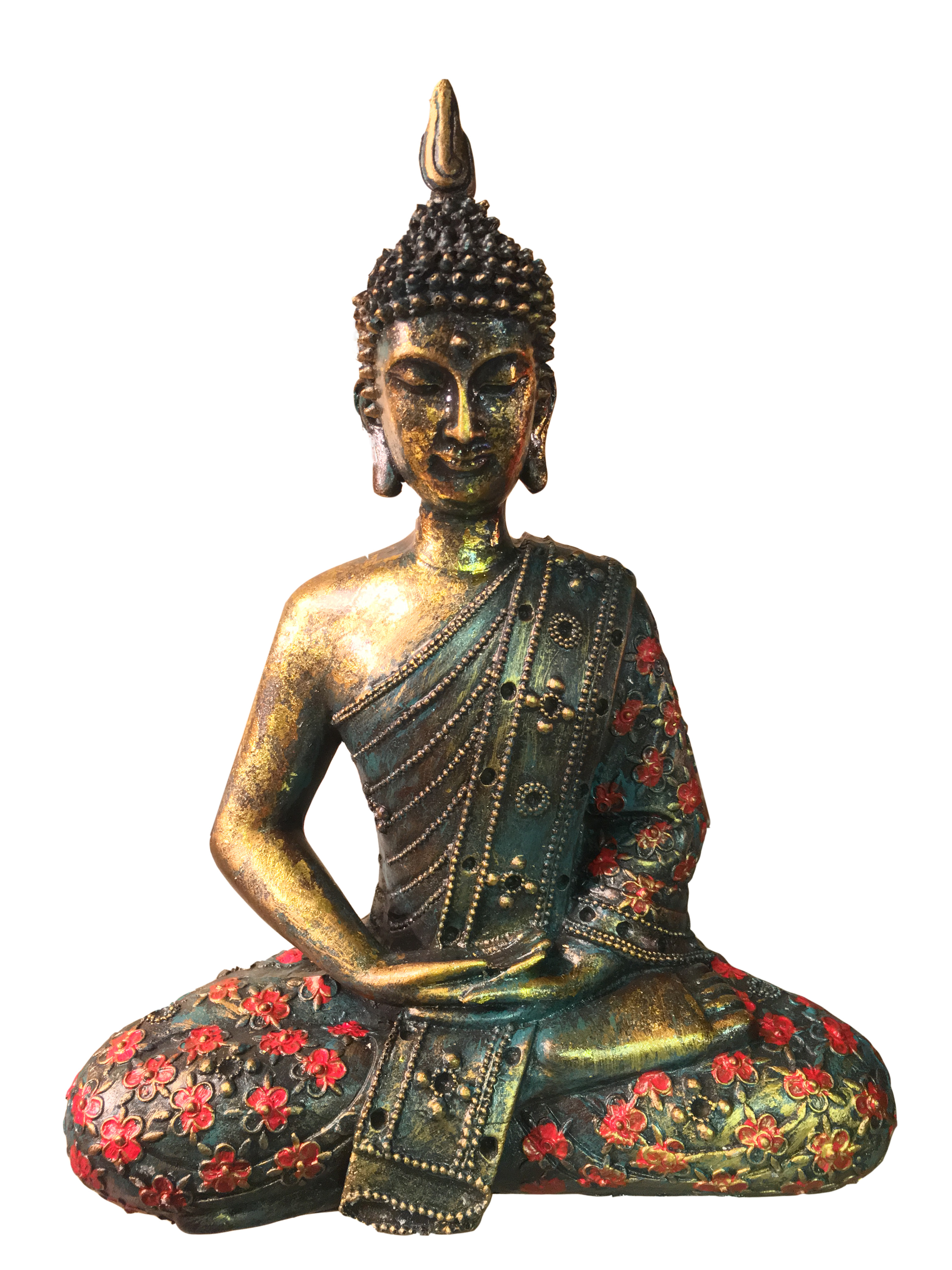 Thai Buddha Meditation Flowers M